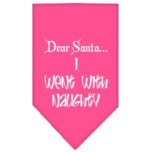 As You Wish Apparel – "Dear Santa... I Went With Naughty" Christmas Pet Bandana