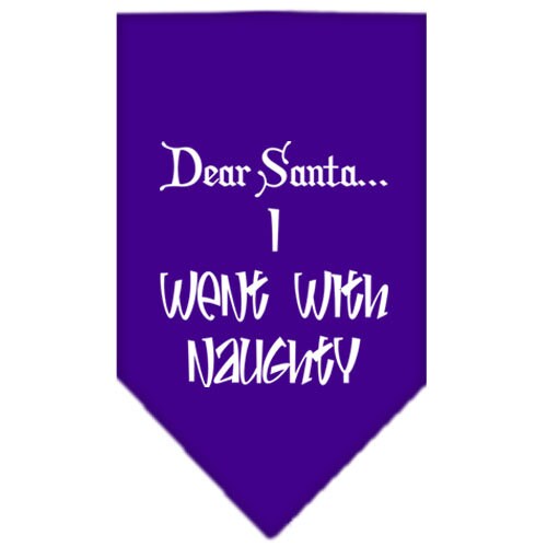 As You Wish Apparel – "Dear Santa... I Went With Naughty" Christmas Pet Bandana
