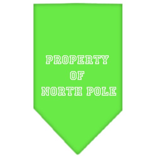 As You Wish Apparel – "Property Of North Pole" Christmas Pet Bandana