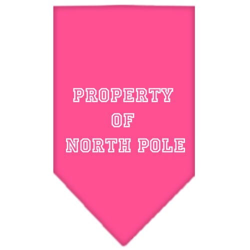 As You Wish Apparel – "Property Of North Pole" Christmas Pet Bandana