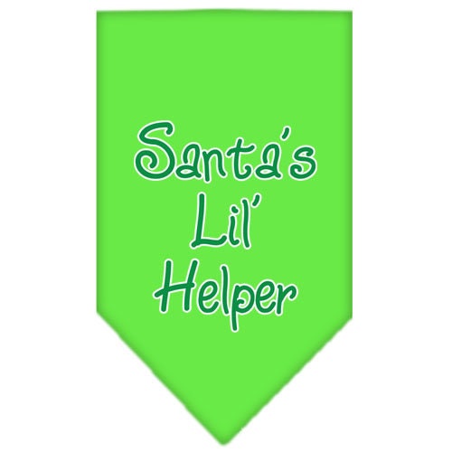 As You Wish Apparel – "Santas Lil Helper" Christmas Pet Bandana