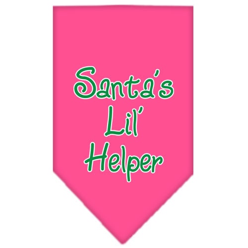 As You Wish Apparel – "Santas Lil Helper" Christmas Pet Bandana