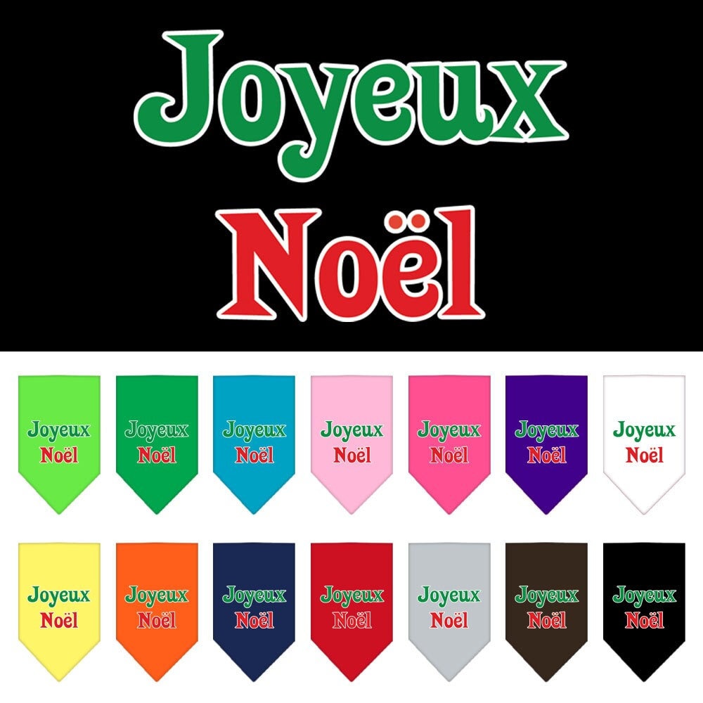 As You Wish Apparel – "Joyeux Noel" Christmas Pet Bandana