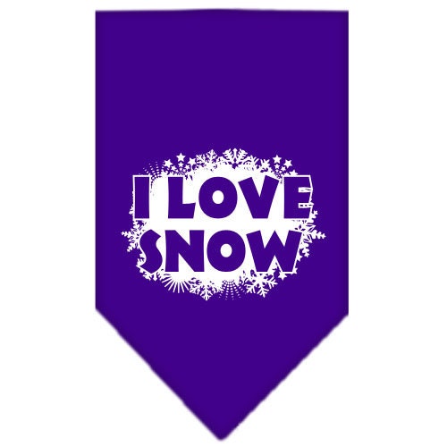 As You Wish Apparel – "I Love Snow" Christmas Pet Bandana
