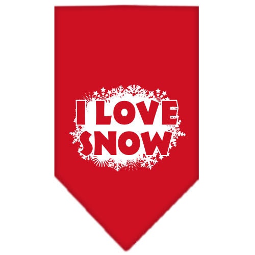 As You Wish Apparel – "I Love Snow" Christmas Pet Bandana