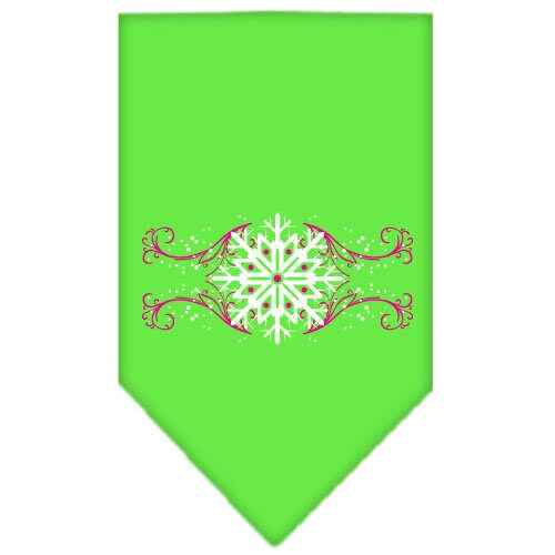 As You Wish Apparel – "Pink Snowflake Swirls" Christmas Pet Bandana