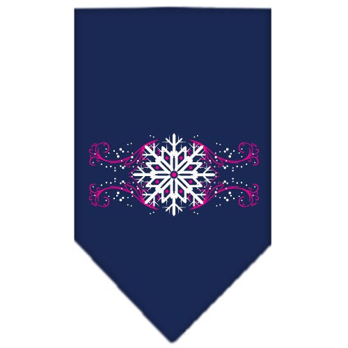 As You Wish Apparel – "Pink Snowflake Swirls" Christmas Pet Bandana