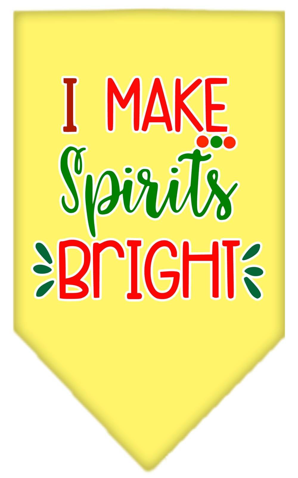 As You Wish Apparel – "I Make Spirits Bright" Christmas Pet Bandana