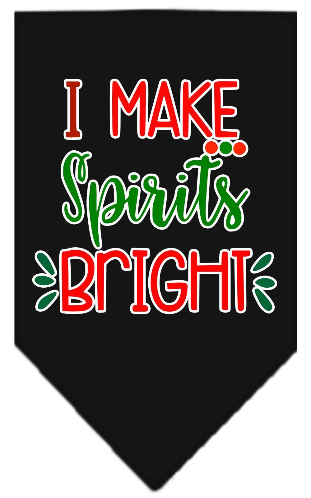 As You Wish Apparel – "I Make Spirits Bright" Christmas Pet Bandana