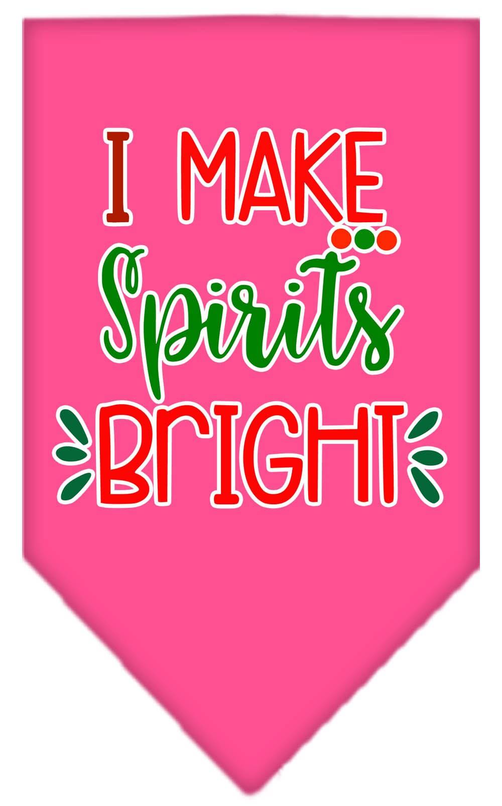 As You Wish Apparel – "I Make Spirits Bright" Christmas Pet Bandana