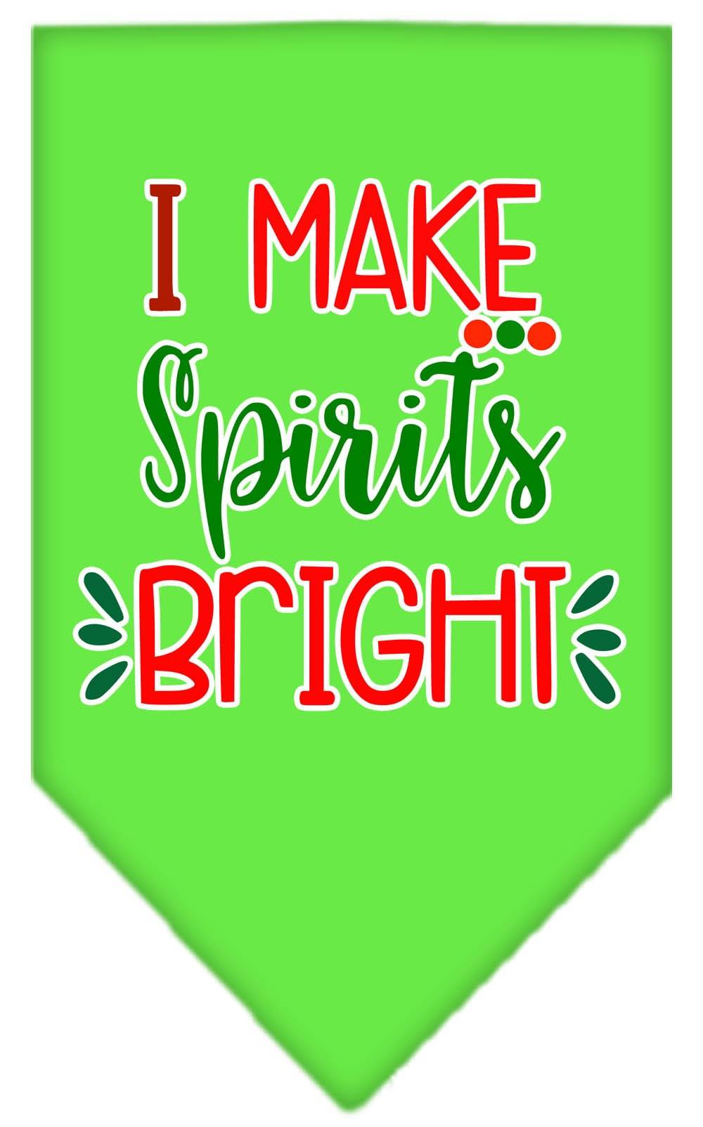 As You Wish Apparel – "I Make Spirits Bright" Christmas Pet Bandana