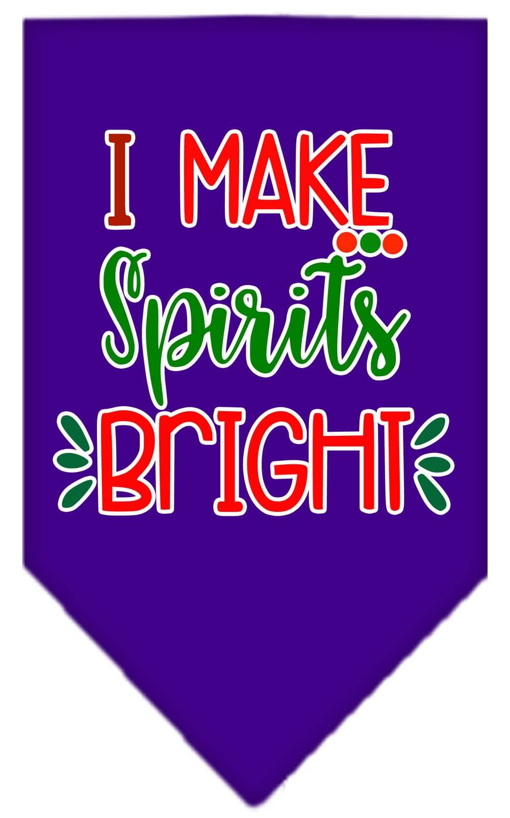 As You Wish Apparel – "I Make Spirits Bright" Christmas Pet Bandana