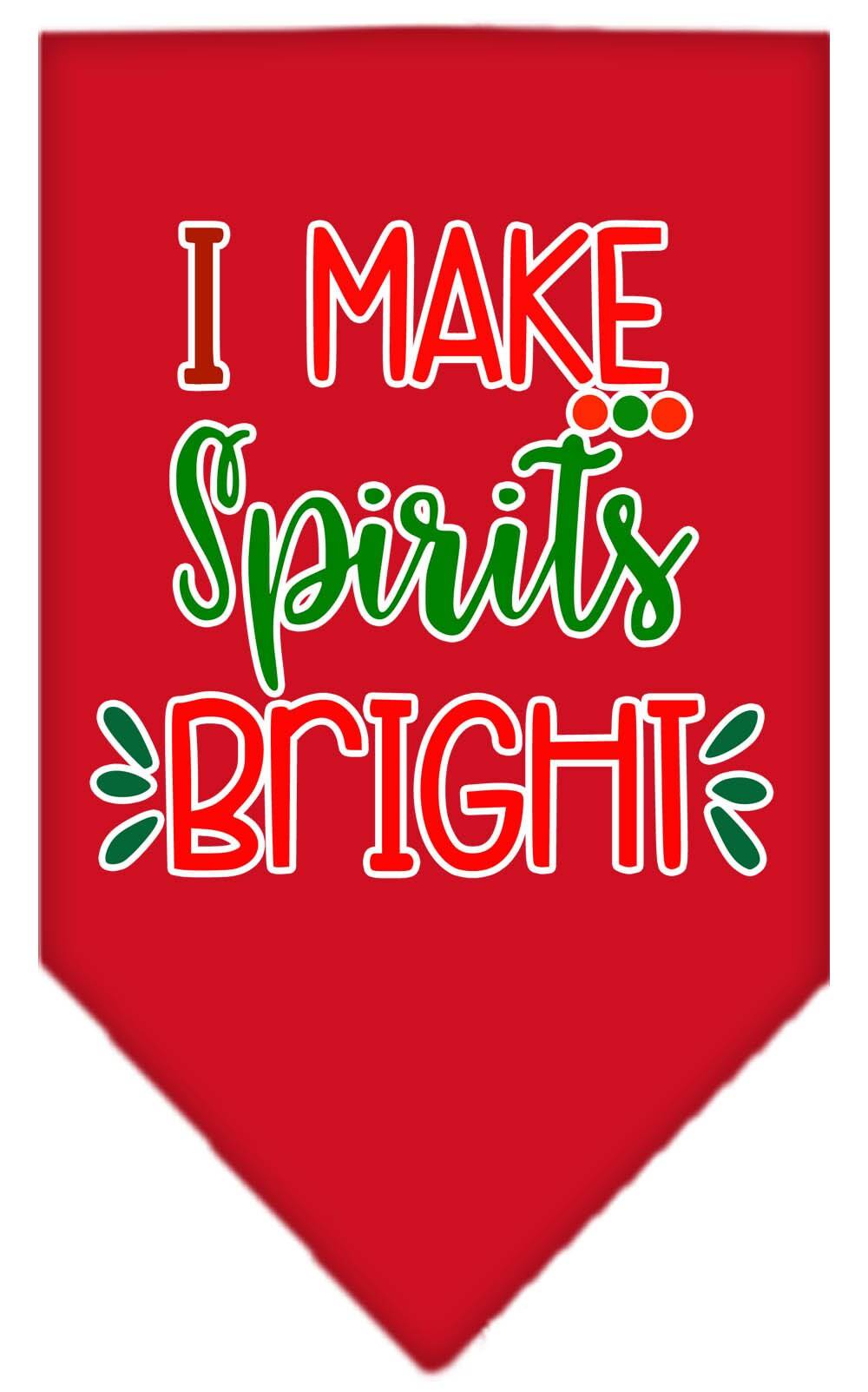 As You Wish Apparel – "I Make Spirits Bright" Christmas Pet Bandana