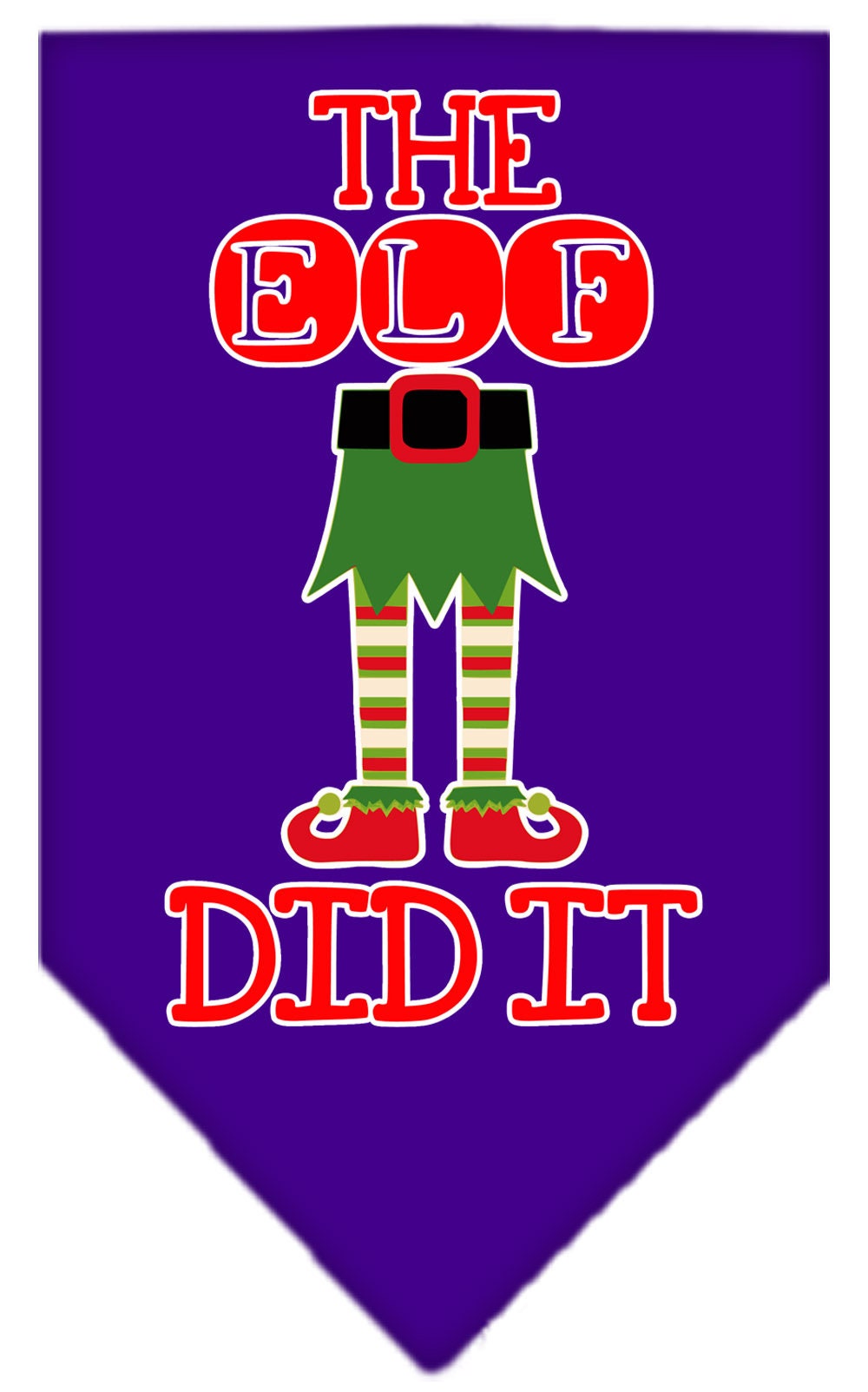 As You Wish Apparel – "The Elf Did It" Christmas Pet Bandana