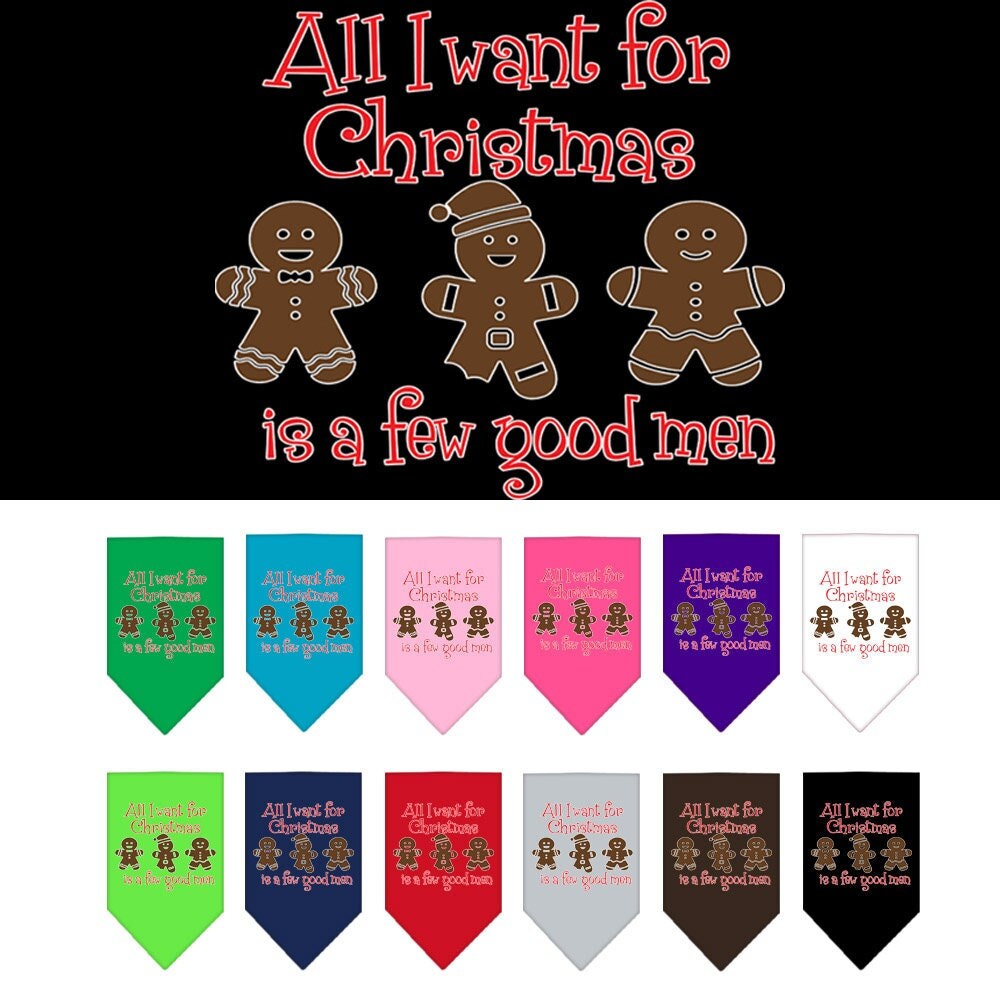 As You Wish Apparel – "All I Want For Christmas Is A Few Good Men" Pet Bandana