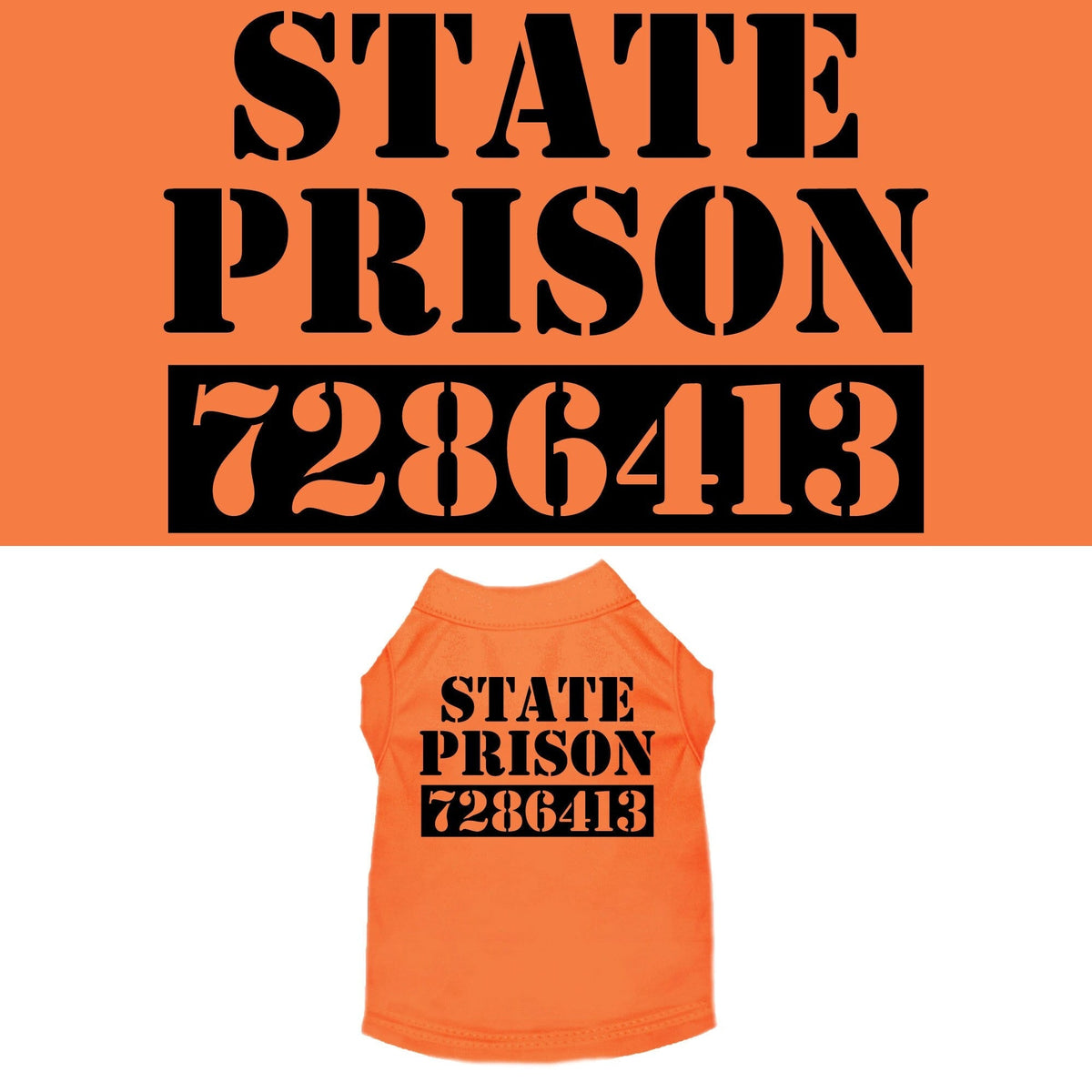 As You Wish Apparel – "Inmate Costume" Halloween Pet Shirt