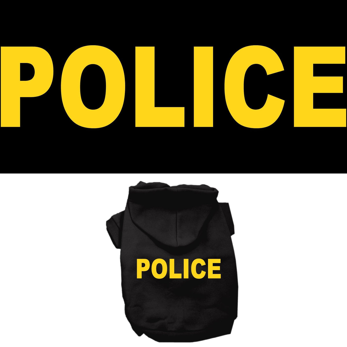 As You Wish Apparel – "Police Costume" Halloween Pet Hoodie