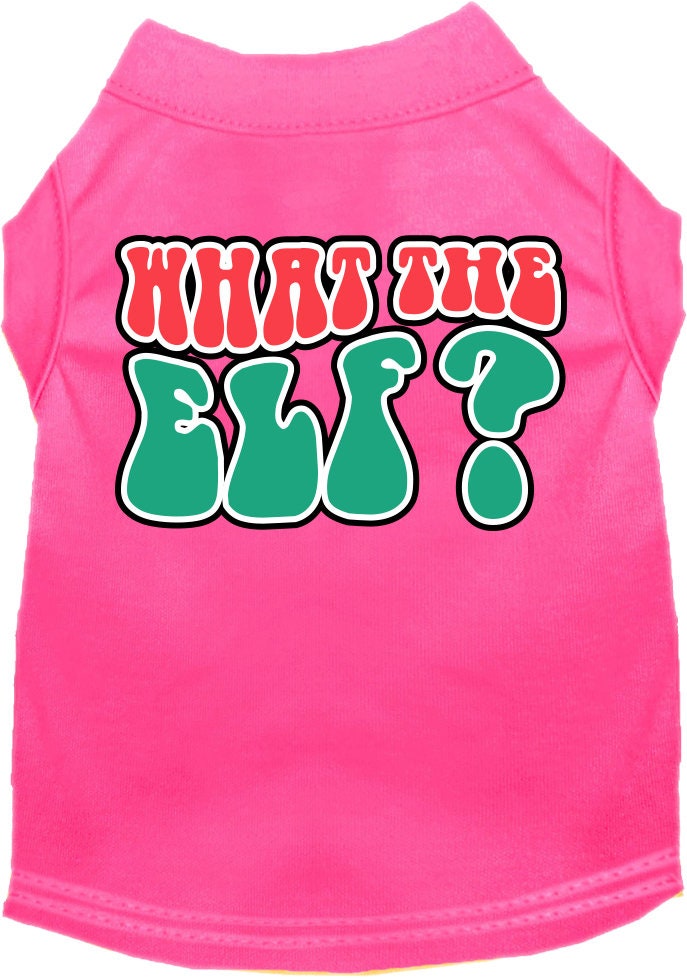 As You Wish Apparel – "What The Elf" Christmas Pet Shirt