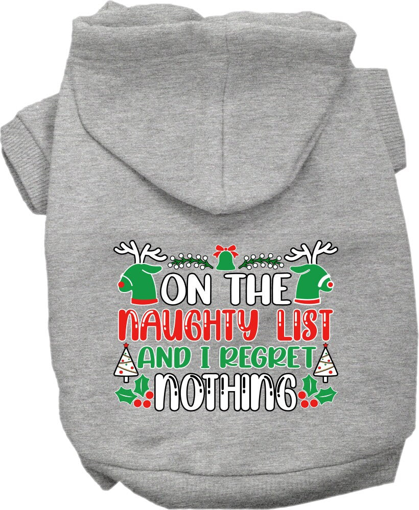 As You Wish Apparel – "On The Naughty List And I Regret Nothing" Christmas Pet Hoodie