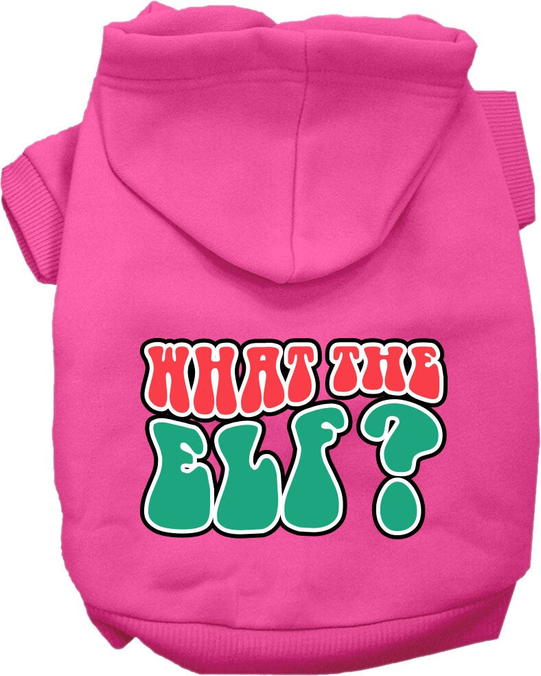 As You Wish Apparel – "What The Elf" Christmas Pet Hoodie