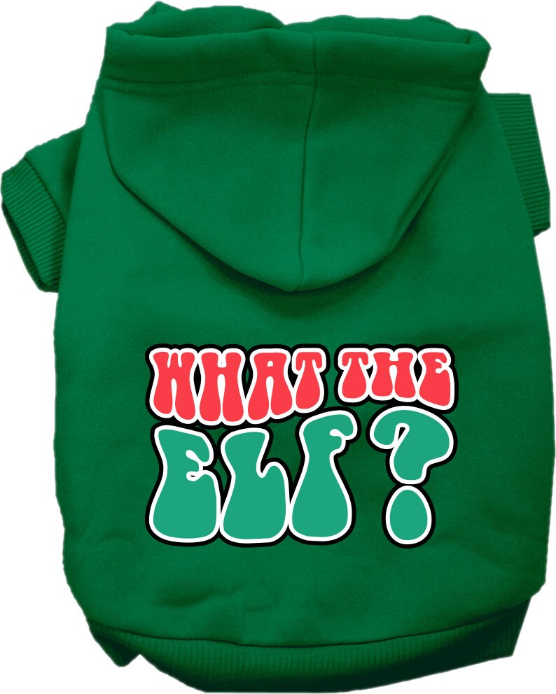 As You Wish Apparel – "What The Elf" Christmas Pet Hoodie