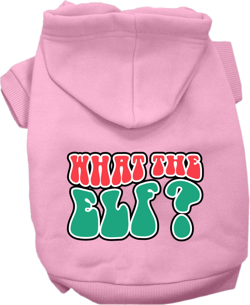 As You Wish Apparel – "What The Elf" Christmas Pet Hoodie