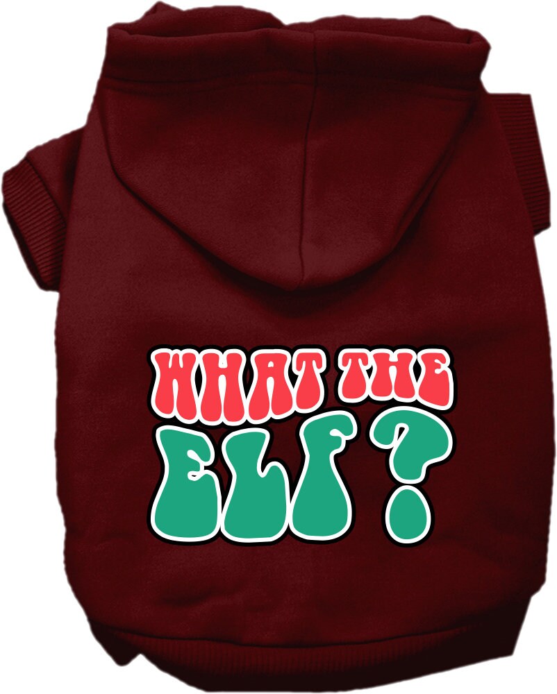 As You Wish Apparel – "What The Elf" Christmas Pet Hoodie