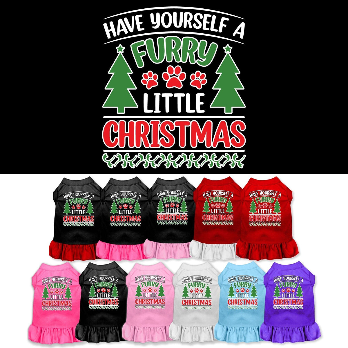 As You Wish Apparel – "Have Yourself A Furry Little Christmas" Pet Dress