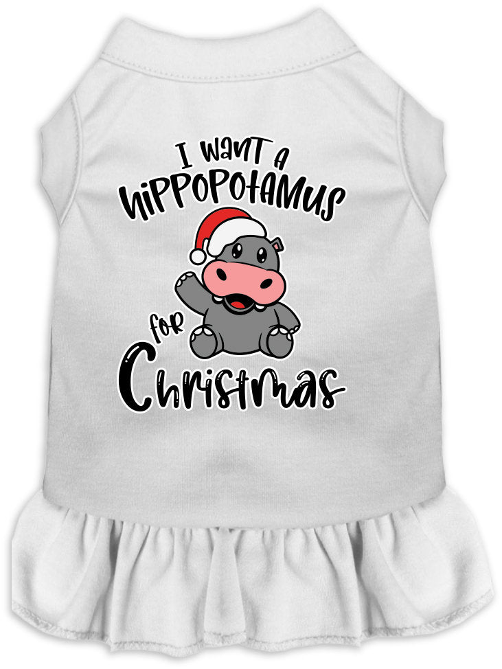 As You Wish Apparel – "I Want A Hippopotamus For Christmas" Pet Dress