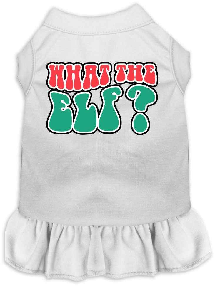 As You Wish Apparel – "What The Elf" Christmas Pet Dress