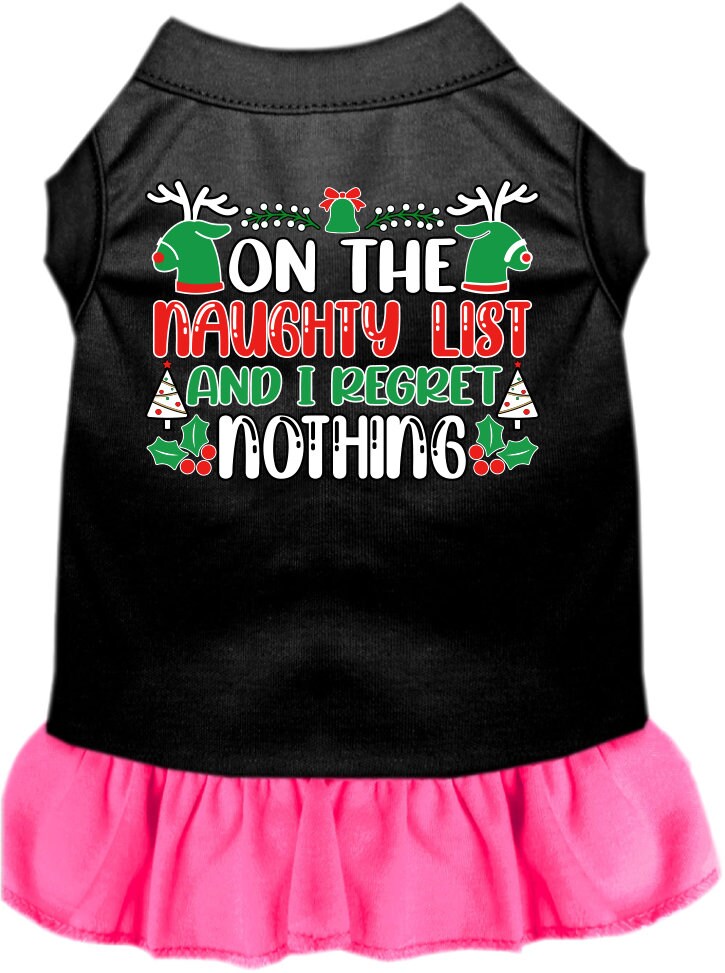 As You Wish Apparel – "On The Naughty List And I Regret Nothing" Christmas Pet Dress