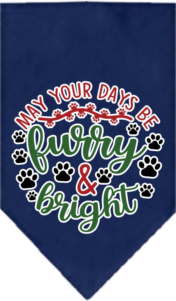 As You Wish Apparel – "Furry & Bright" Christmas Pet Bandana