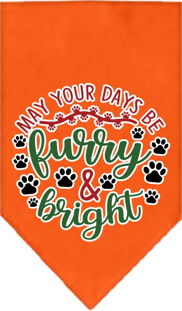 As You Wish Apparel – "Furry & Bright" Christmas Pet Bandana