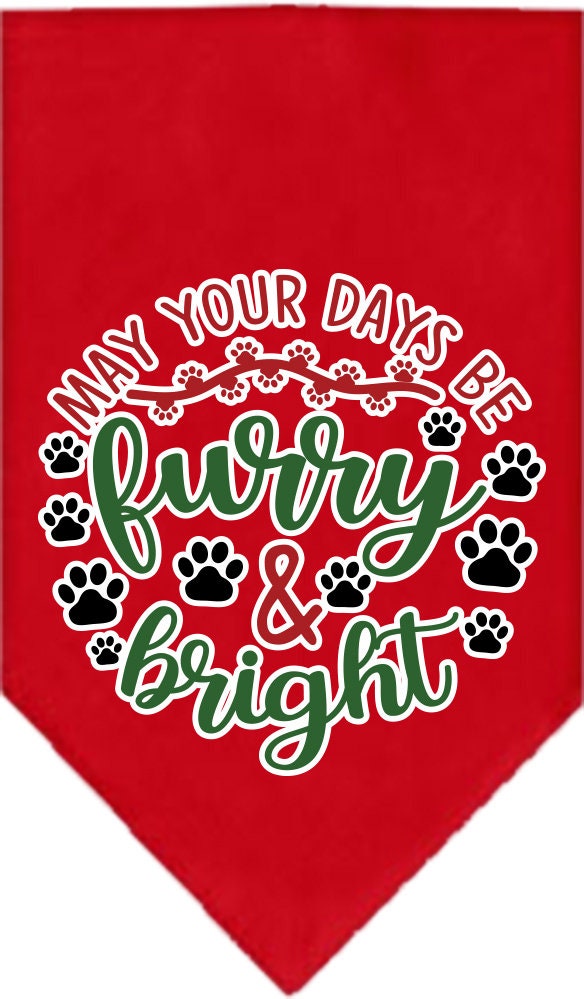 As You Wish Apparel – "Furry & Bright" Christmas Pet Bandana