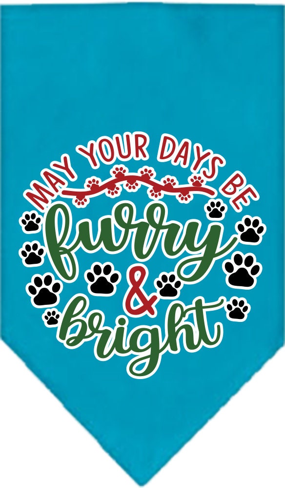 As You Wish Apparel – "Furry & Bright" Christmas Pet Bandana