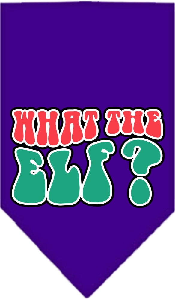 As You Wish Apparel – "What The Elf" Christmas Pet Bandana