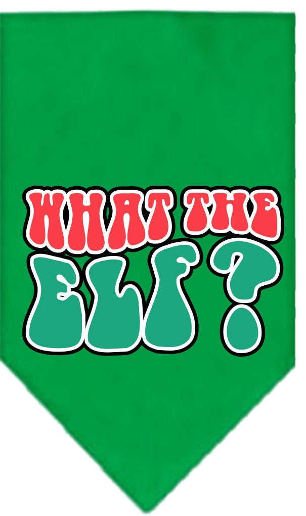 As You Wish Apparel – "What The Elf" Christmas Pet Bandana