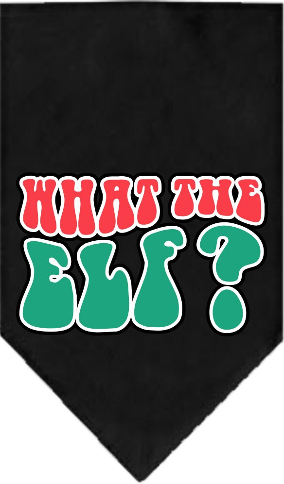 As You Wish Apparel – "What The Elf" Christmas Pet Bandana