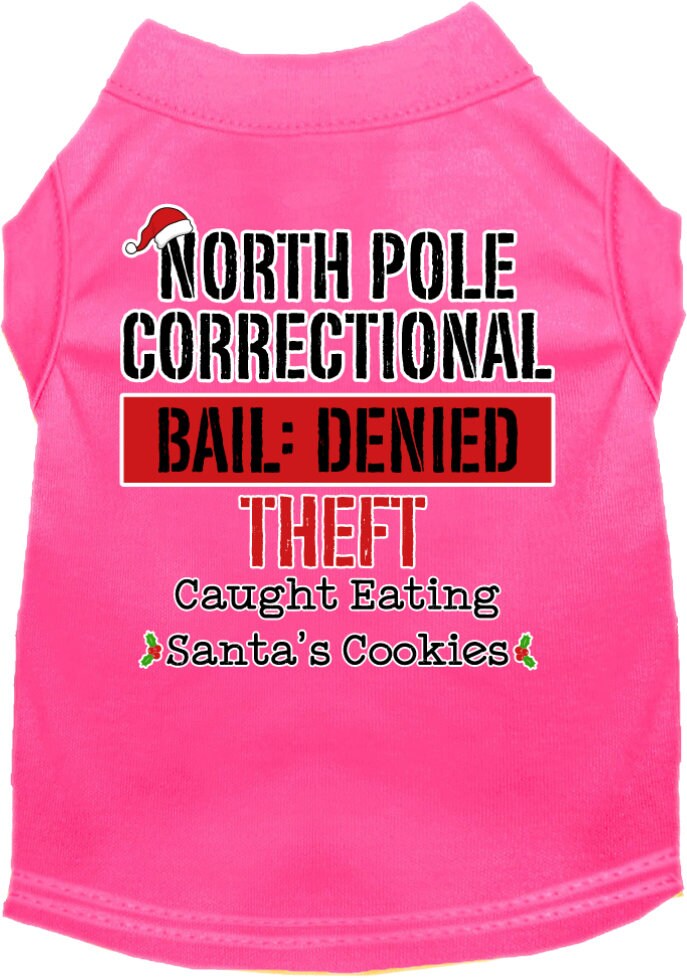 As You Wish Apparel – "North Pole Correctional" Christmas Pet Shirt