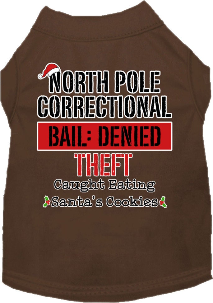 As You Wish Apparel – "North Pole Correctional" Christmas Pet Shirt