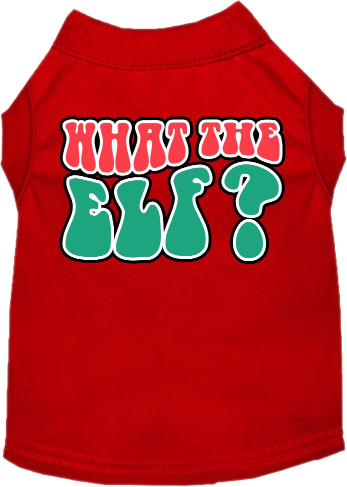 As You Wish Apparel – "What The Elf" Christmas Pet Shirt