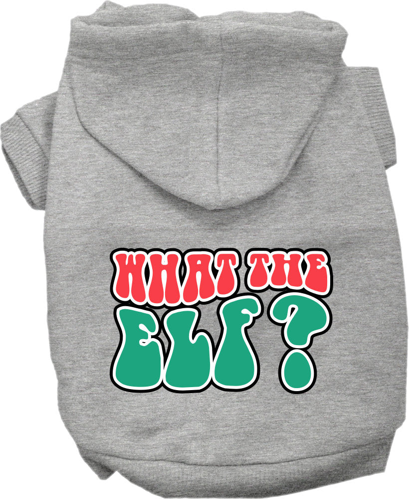 As You Wish Apparel – "What The Elf" Christmas Pet Hoodie