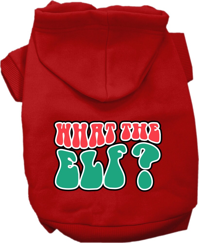 As You Wish Apparel – "What The Elf" Christmas Pet Hoodie