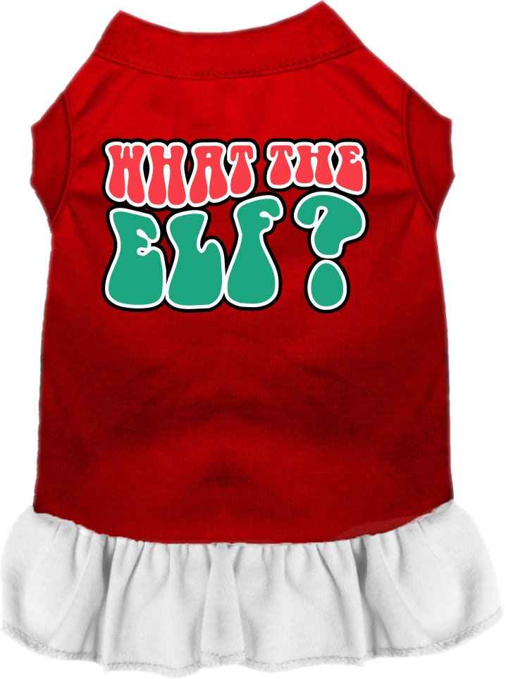 As You Wish Apparel – "What The Elf" Christmas Pet Dress