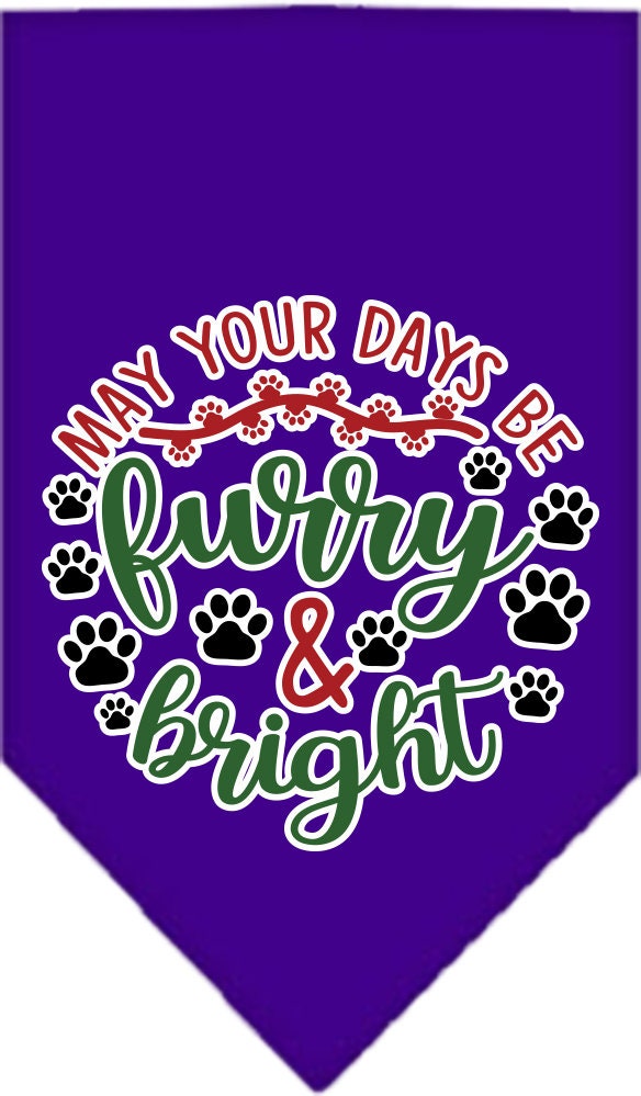 As You Wish Apparel – "Furry & Bright" Christmas Pet Bandana