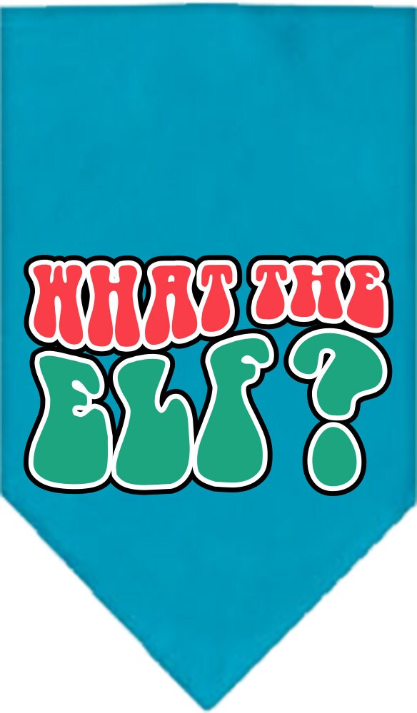 As You Wish Apparel – "What The Elf" Christmas Pet Bandana