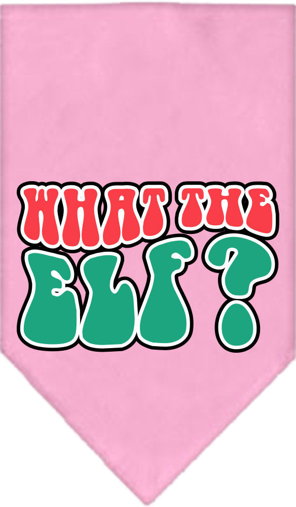 As You Wish Apparel – "What The Elf" Christmas Pet Bandana