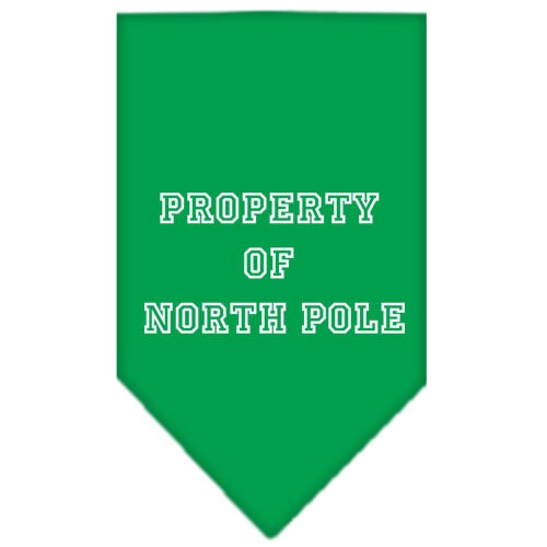 As You Wish Apparel – "Property Of North Pole" Christmas Pet Bandana