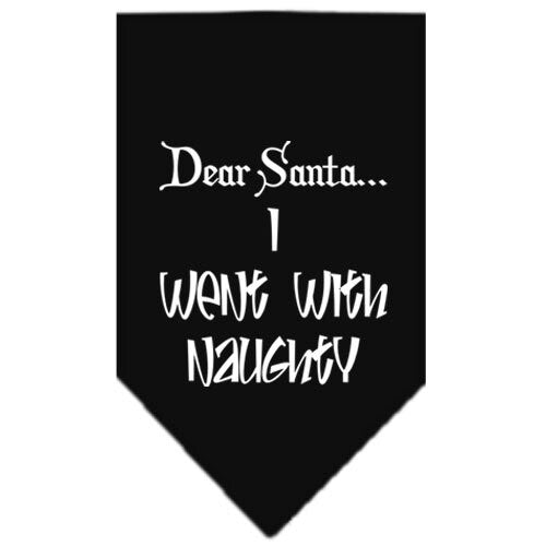 As You Wish Apparel – "Dear Santa... I Went With Naughty" Christmas Pet Bandana
