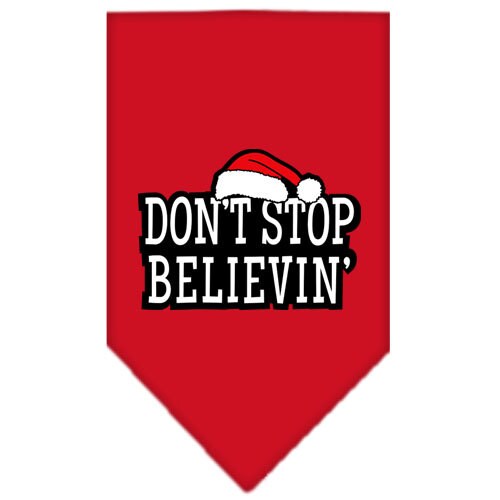 As You Wish Apparel – "Dont Stop Believin" Christmas Pet Bandana